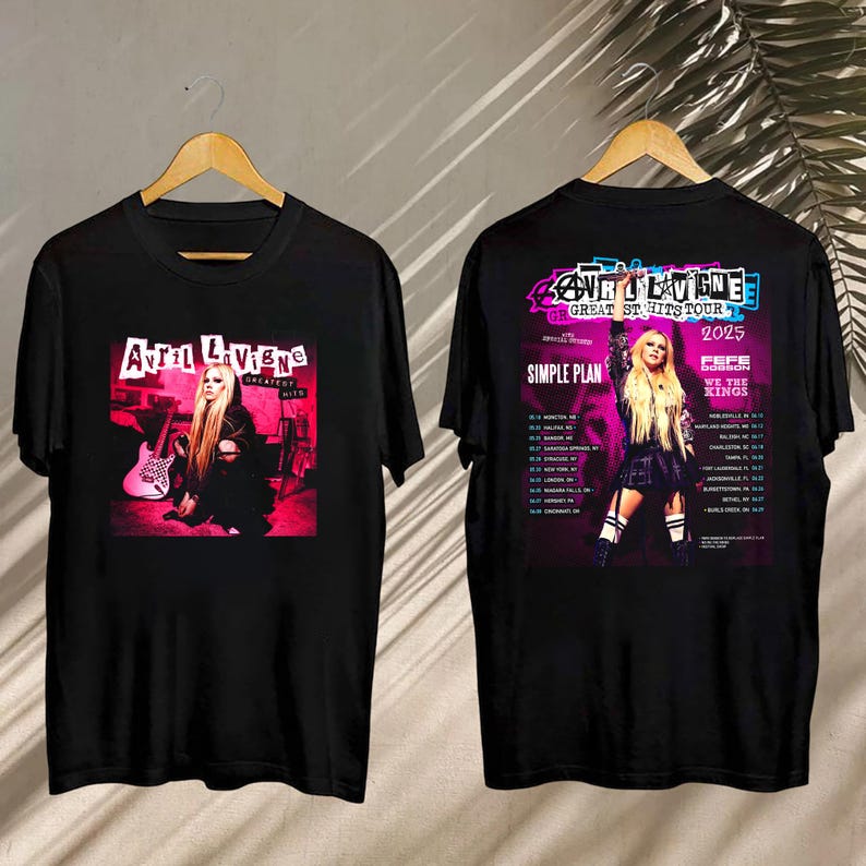 New 2025 Avril Lavigne Greatest Hits Tour T-Shirt, Avril Lavigne 2025 Concert, Avril Lavigne Fan Gift, Avril Lavigne Merch, Avril Lavigne Shirt