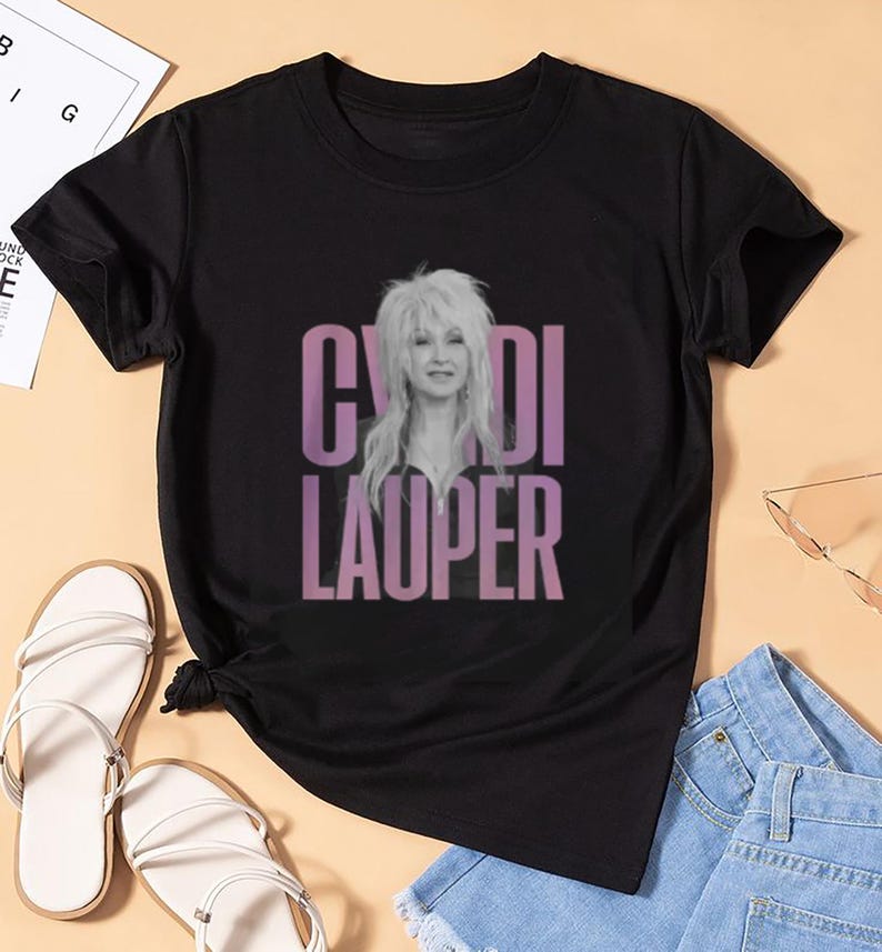 New Cyndi Lauper Graphic Shirt, Cyndi Lauper Girl Tour 2025 T-Shirt, Cyndi Lauper Fan Gifts, Cyndi Lauper 90S Vintage Shirt, Cyndi Lauper Merch