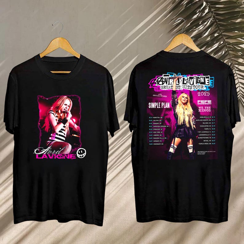 New Avril Lavigne Graphic Shirt, 2025 Avril Lavigne Greatest Hits Tour T-Shirt, Avril Lavigne Fan Gift, Avril Lavigne Merch, Avril Lavigne Shirt
