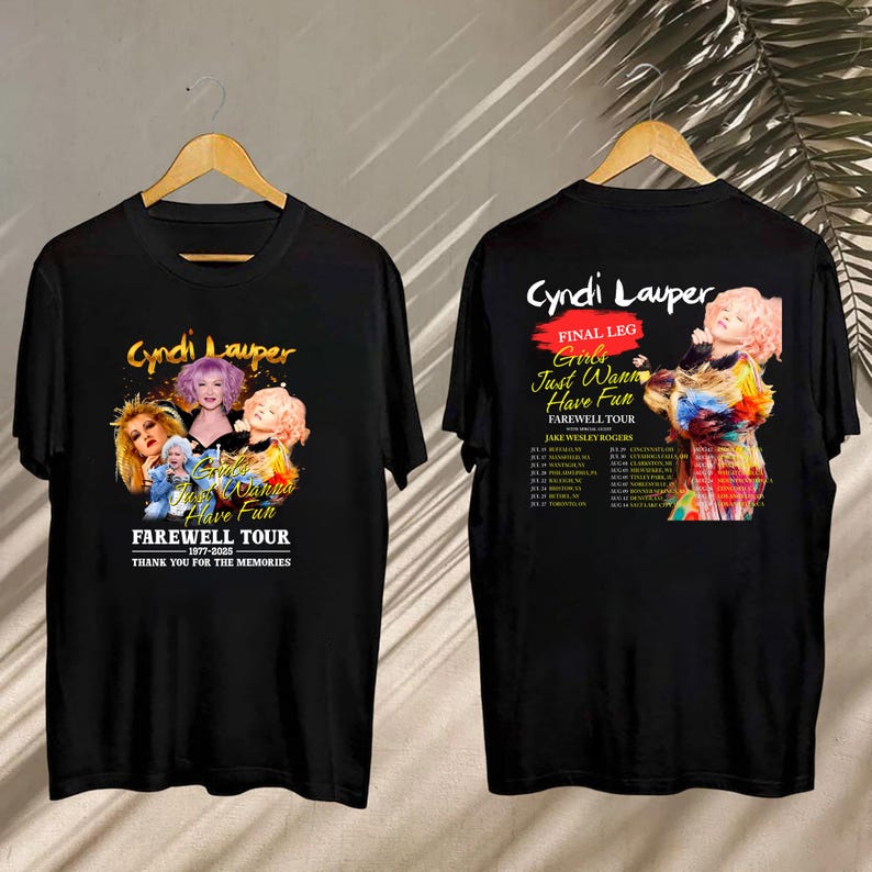 New Cyndi Lauper Bootleg Shirt, Cyndi Lauper Girl Tour 2025 T-Shirt, Cyndi Lauper Fan Gifts, Cyndi Lauper 90S Vintage Shirt, Cyndi Lauper Shirt