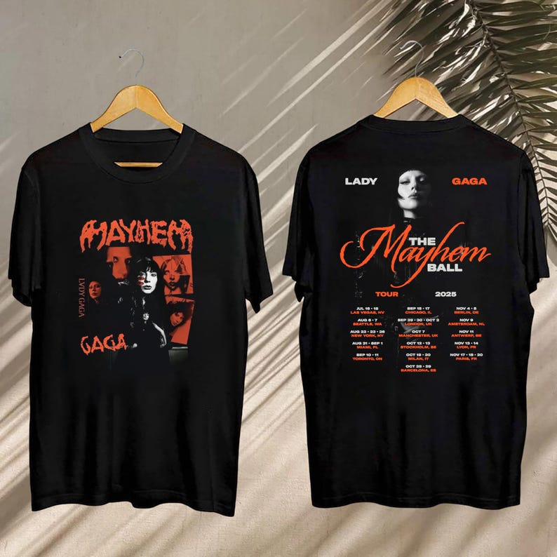 New Lady Gaga The Mayhem Ball 2025, Lady Gaga The Mayhem Ball Tour Shirt, Lady Gaga Merch, Lady Gaga Fan Gifts, The Mayhem Ball Tour T-Shirt