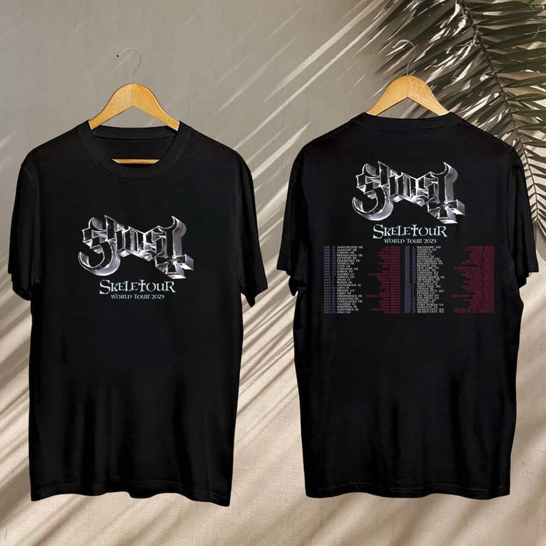 New Ghost World Tour Fan Gift, Ghost Skeletour World Tour 2025 Shirt, Ghost Skeletour World Tour Tee, Ghost Tee, Ghost Merch, Ghost Fan Shirt