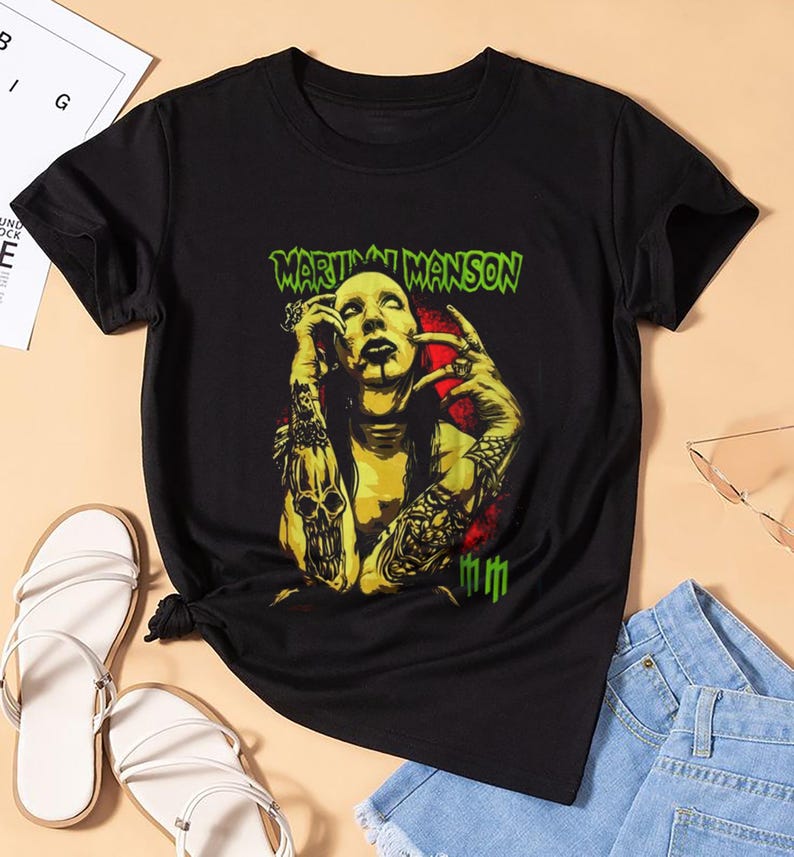 New Marilyn Manson Merch, Marilyn Manson Fan Shirt, Marilyn Manson Concert, Marilyn Manson North American Spring Tour Tee, Marilyn Manson Png