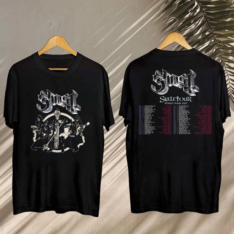 New Ghost World Tour 2025 Fan Shirt, Ghost Fan Gift, Ghost Skeletour World Tour Tee, Ghost Skeletour World Tour Shirt, Ghost Tee, Ghost Merch