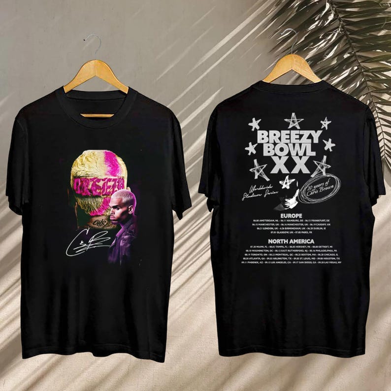 New Chris Brown Signatures Shirt, Chris Brown Tour 2025 Breezy Bowl Xx Shirt, Chris Brown Concert Shirt, Chris Brown Fan Gift, Chris Brown Merch