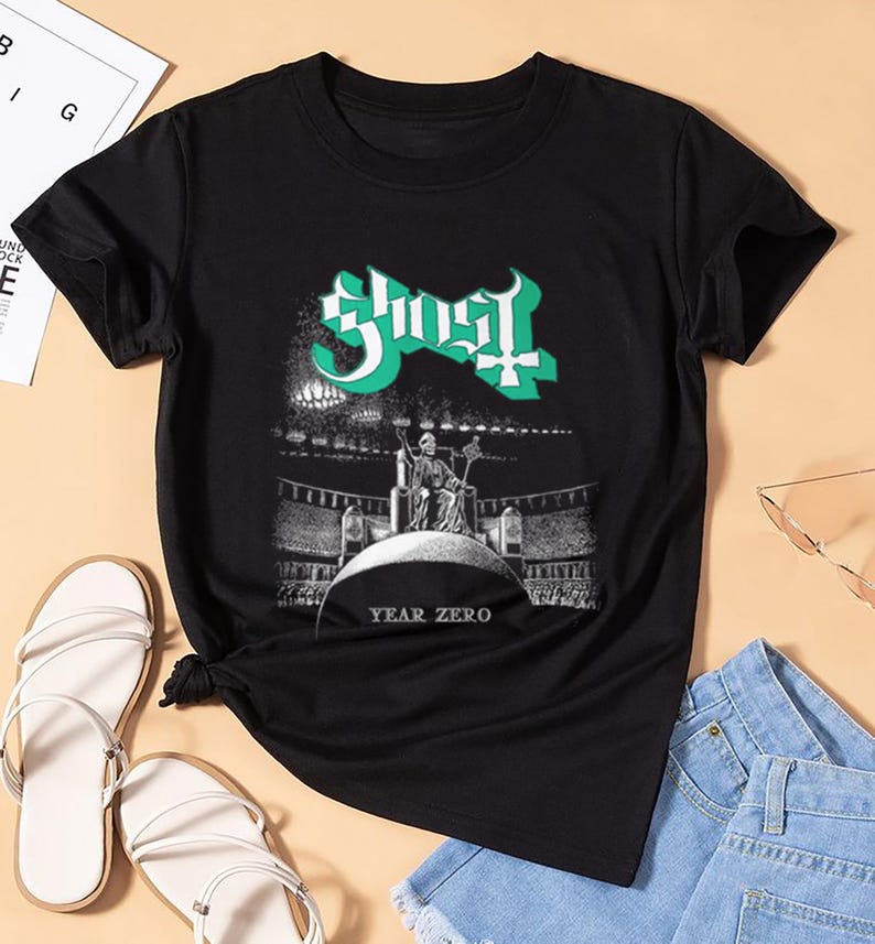 New Year Zero Ghost Fan Gift, Ghost Tour Tee, Ghost World Tour 2025 Shirt, Ghost Tee, Ghost Merch, Ghost Fan Shirt, Graphic Ghost Tour Shirt