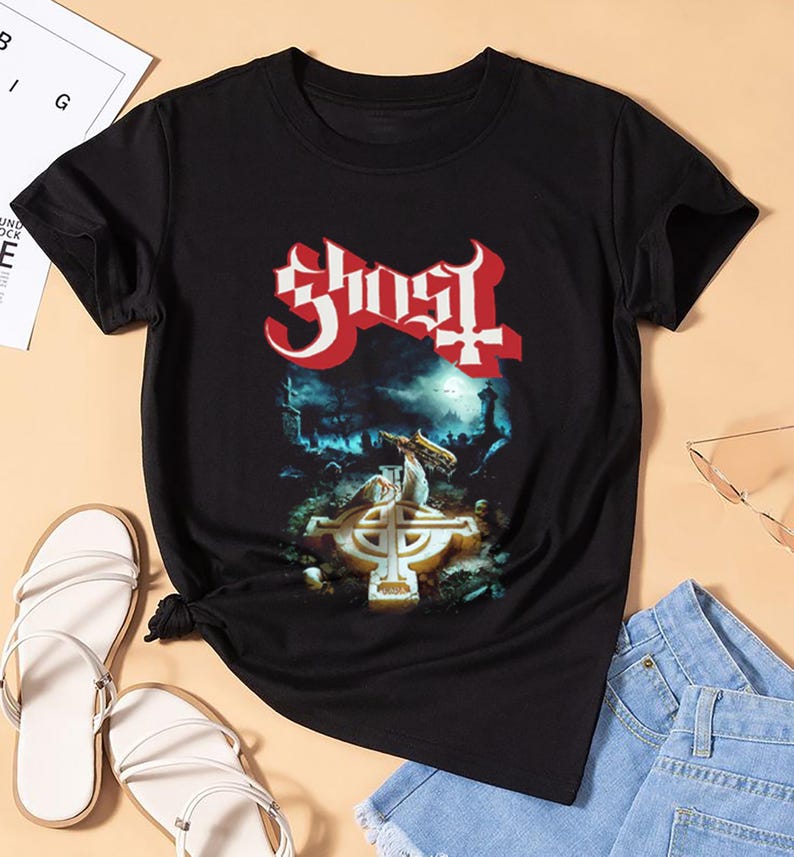 Rhrn Graphic Film Ghost Fan Gift, Ghost Tour Tee, Ghost Shirt, Ghost Tee, Ghost Merch, Ghost Fan Shirt, 90S Ghost Shirt, Ghost Bootleg Shirt