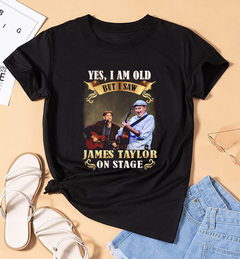New James Taylor On Stage Shirt, James Taylor Fan Shirt, James Taylor Merch, James Taylor 90S Vintage Shirt, James Taylor Summer Tour 2025 Shirt