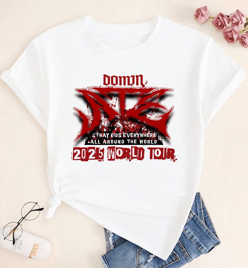 New Stray Kids Fan Shirt, 2025 Dominate Stray Kids World Tour Shirt, Stray Kids Merch, Skz Graphic Shirt, Kpop Fan Merch, Stray Kids Concert