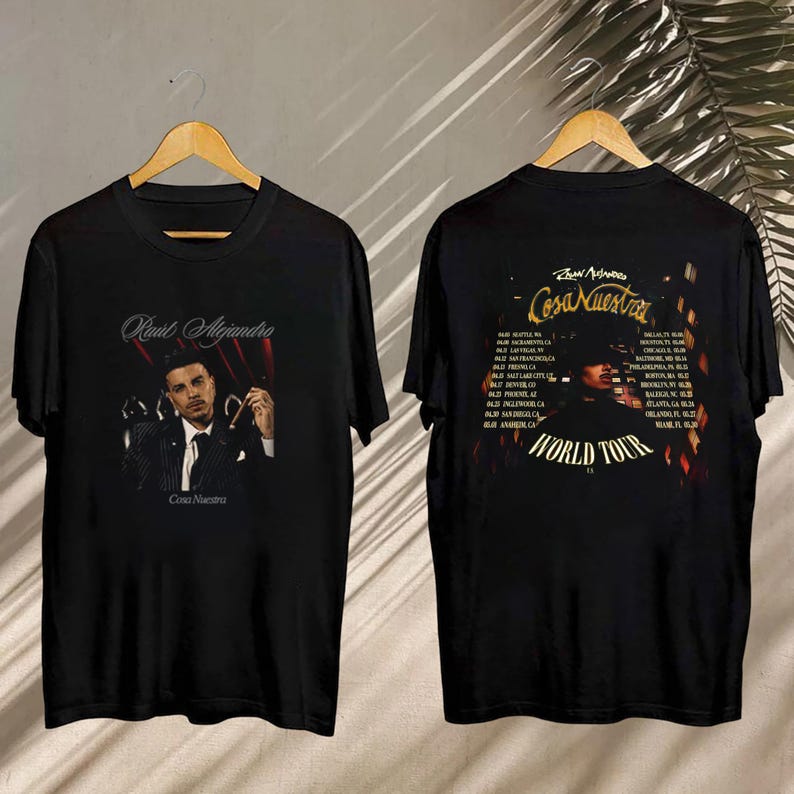 New Rauw Alejandro Concert Fan Shirt, Rauw Alejandro Cosa Nuestra Tour 2025 Shirt, Rauw Alejandro Fan Gift, Rauw Alejandro Cosa Nuestra Tour Tee