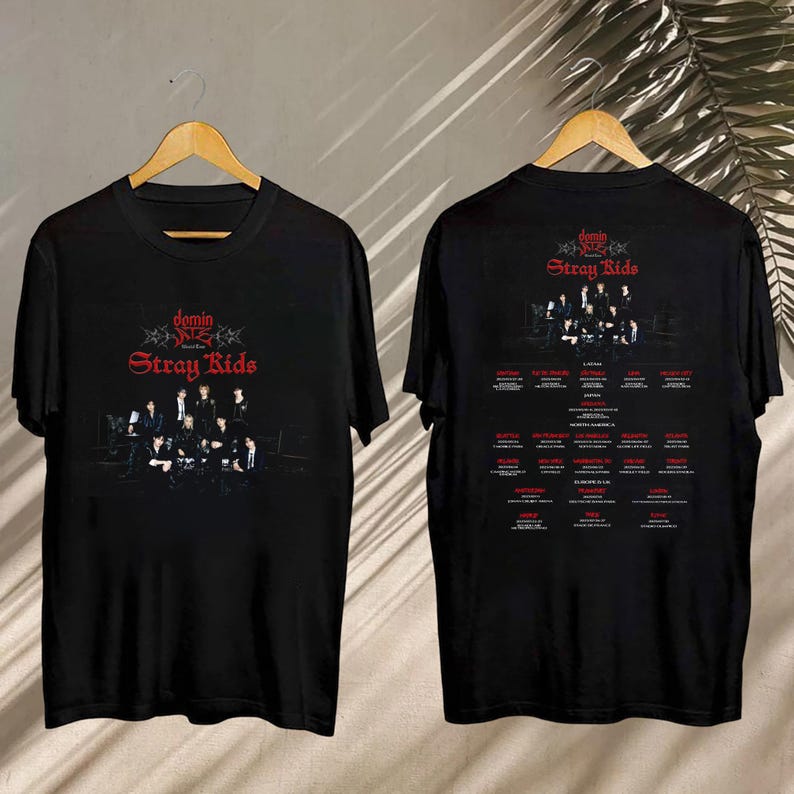 New Stray Kids Dominate World Tour 2025 Shirt, Stray Kids 2025 Concert, Stray Kids Kpop Fan Gift, Stray Kids Merch, Skz Stray Kids Graphic Shirt
