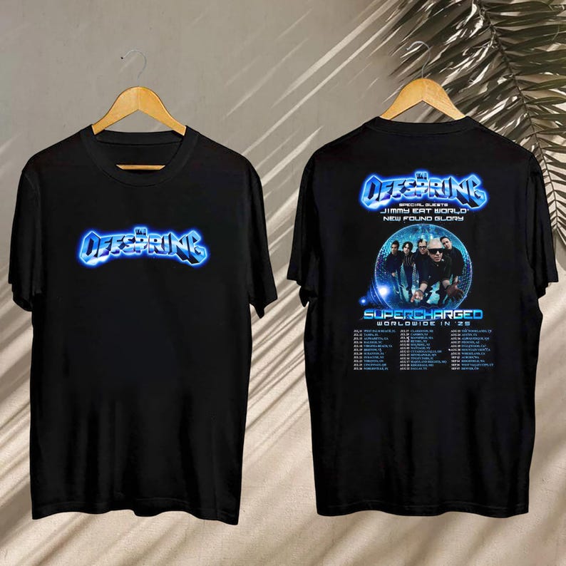 New The Offspring Concert, The Offspring Supercharged Worldwide In ’25 Shirt, The Offspring Fan Shirt, The Offspring Merch, The Offspring Shirt