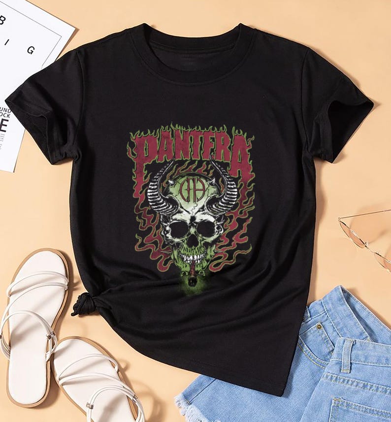 New Pantera Tee, Pantera Unisex Tour Shirt, Pantera Shirt, Pantera The Heaviest Tour, Pantera Fan Gift, Pantera Merch, Pantera Graphic Shirt