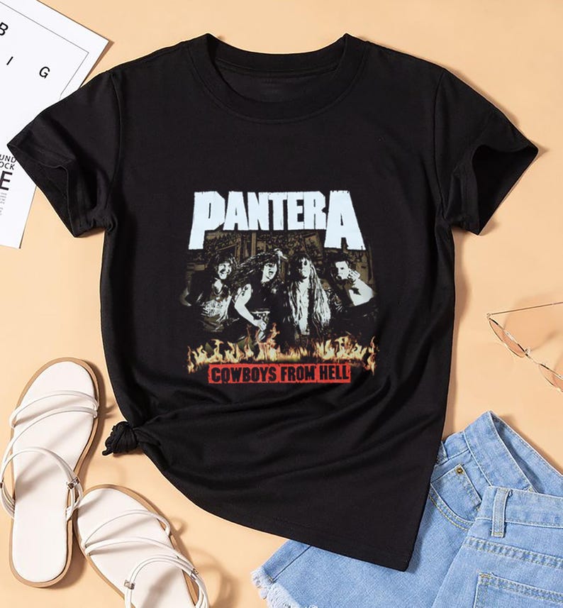New Pantera Cowboys From Hell Shirt, Pantera Tee, Pantera Unisex Tour Shirt, Pantera Shirt, Pantera Tour, Pantera Fan Gift, Pantera Merch