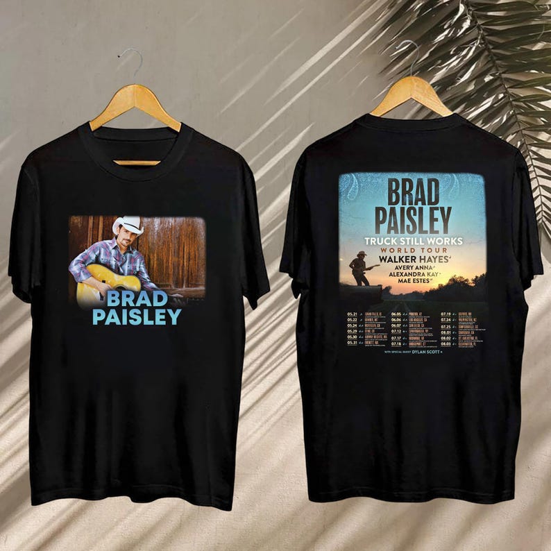 New Graphic Brad Paisley Truck Still Works World Tour Shirt, Brad Paisley Shirt, Brad Paisley Concert, Brad Paisley Fan Shirt,Brad Paisley Merch
