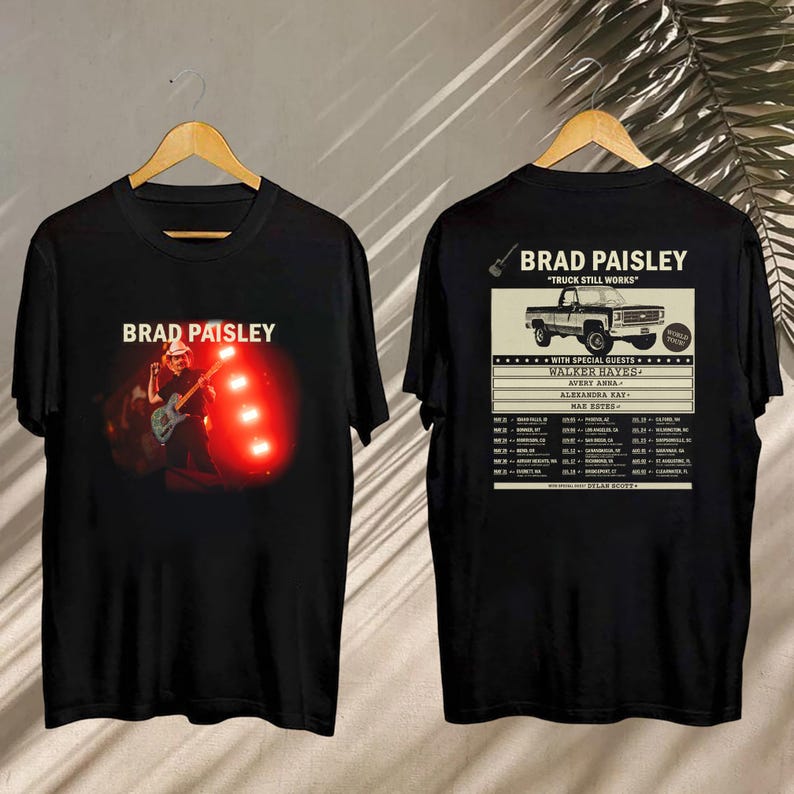 New 2025 Truck Still Works World Tour Brad Paisley Shirt, Brad Paisley Shirt, Brad Paisley Concert, Brad Paisley Fan Shirt, Brad Paisley Merch