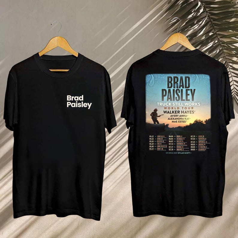 New Brad Paisley Truck Still Works World Tour Shirt, Brad Paisley Concert 2025, Brad Paisley Fan Shirt, Brad Paisley Merch, Brad Paisley Shirt