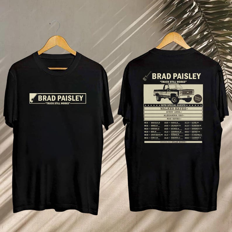 New Brad Paisley Truck Still Works World Tour Shirt, Brad Paisley Shirt, Brad Paisley Concert 2025, Brad Paisley Fan Shirt, Brad Paisley Merch