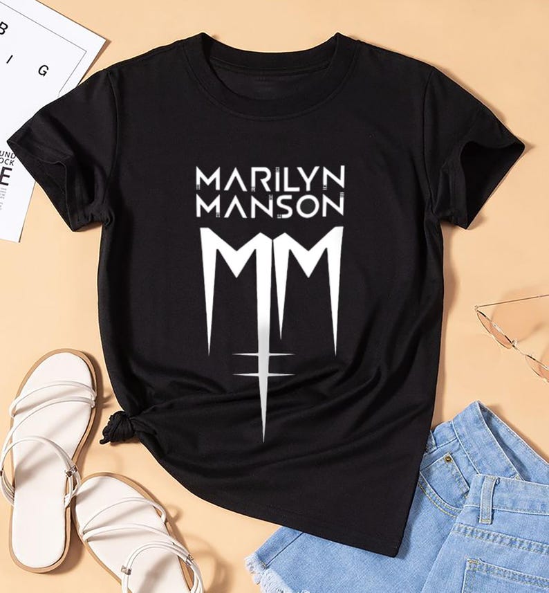 New Marilyn Manson Tee, Marilyn Manson T-Shirt, Marilyn Manson Fan Shirt, Marilyn Manson Concert, Marilyn Manson North American Spring Tour Tee