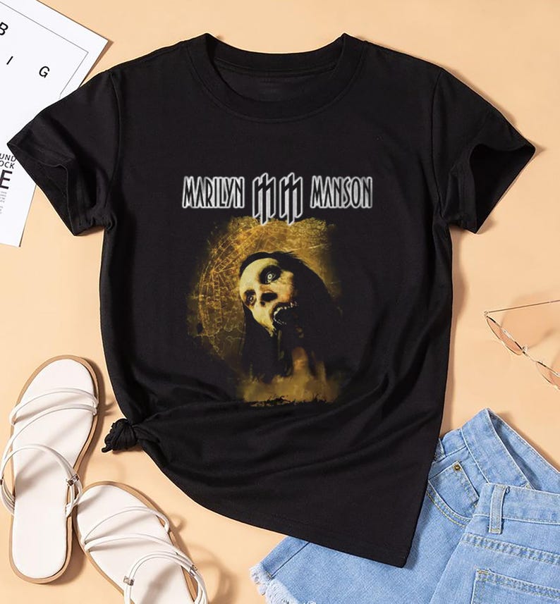 New Marilyn Manson Fan Shirt, Marilyn Manson Concert, Marilyn Manson North American Spring Tour Tee, Marilyn Manson Merch, Marilyn Manson Png
