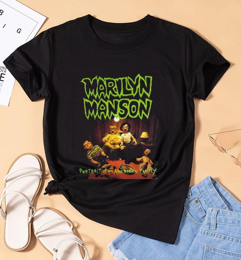 New Marilyn Manson Fan, Marilyn Manson Tee, Marilyn Manson T-Shirt, Marilyn Manson Tour Merch, Marilyn Manson North American Spring Tour Tee