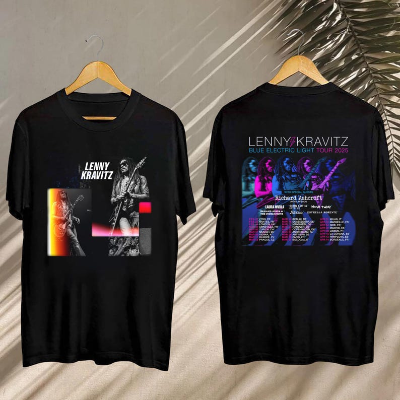 New Lenny Kravitz Blue Electric Light Tour Shirt, Lenny Kravitz Concert, Lenny Kravitz Blue Electric Light Tour 2025 Tee, Lenny Kravitz Fan Gift