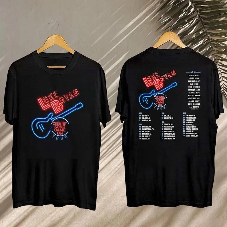 Luke Bryan Country Song Came On Tour 2025 , Luke Bryan 2025 Concert T-Shirt
