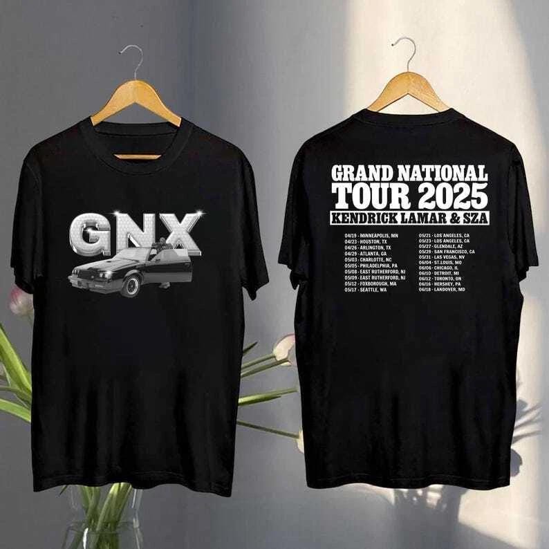 Grand National Tour Shirt Kendrick Lamar Sza T-Shirts Unisex 2025 Grand National