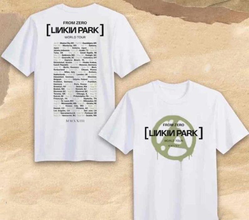 Linkin Park From Zero World Tour 2025 Dates List Two Sides Unisex T-Shirt