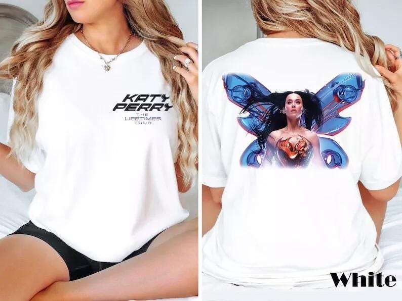 New 2025 Katy Perry The Lifetime Tour Shirt Gift For Fans S-5Xl