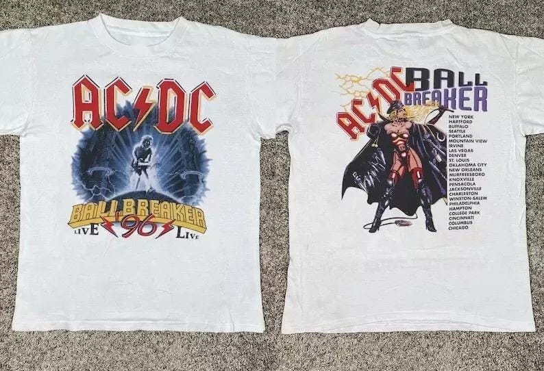 Acdc 1996 T-Shirt, Acdc Rock Music Band Tee, Acdc Tour 1996 Shirt, Acdc Gift For Fan, Concert Music 1996