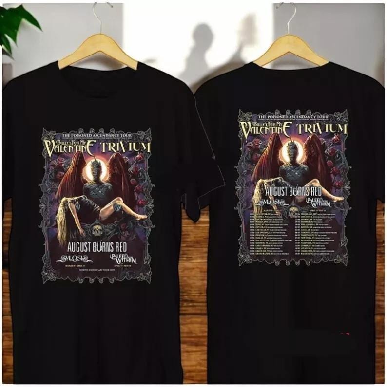 Bullet For My Valentine The Poisoned Ascendancy Tour 2025 Concert T-Shirt