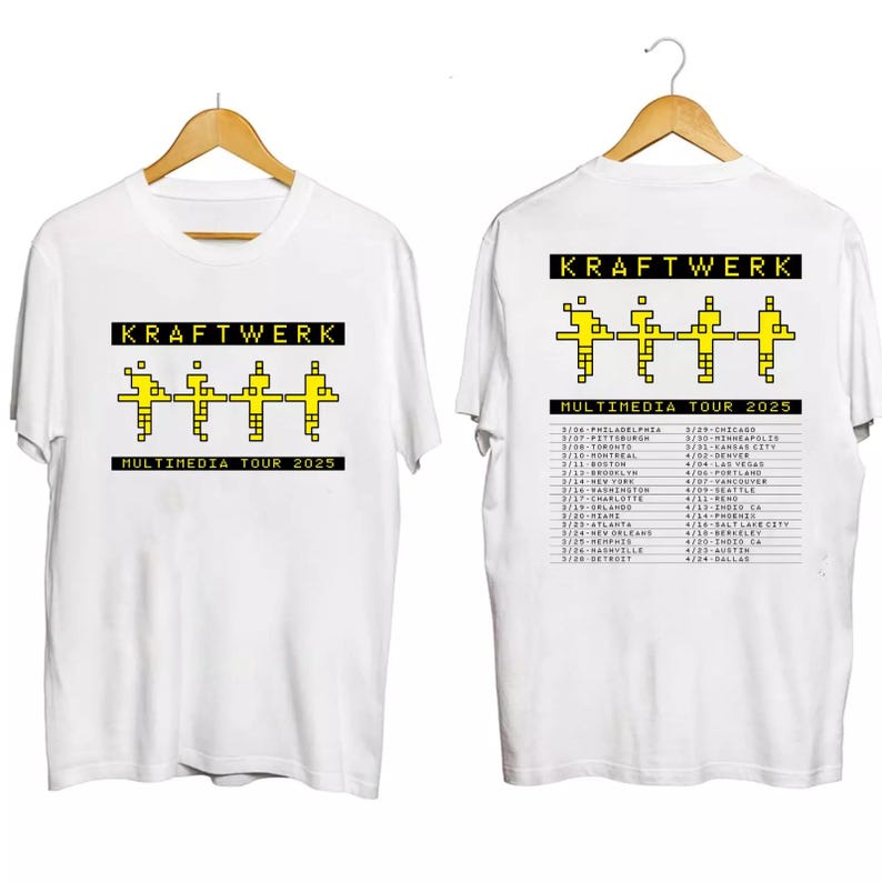 New New!! 2025 Kraftwerk Multimedia Tour Shirt Gift For Fans All Size