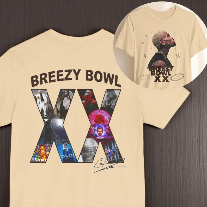 New Chris Breezy Bowl Xx Tour 2025 T-Shirt, Cb Shirt, Chris Tour Merch, Brown 2025 Concert, Breezy Bowl Xx Tour Sweatshirt Hoodie