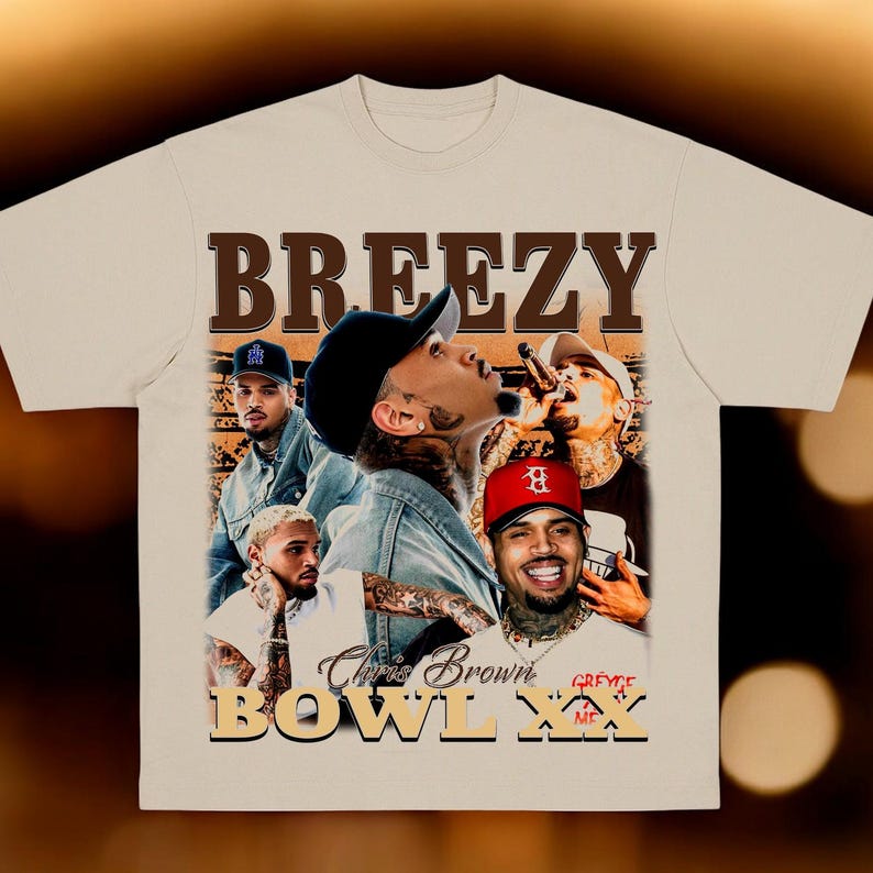 Chris Breezy Bowl Xx Tour 2025 T-Shirt, Cb Shirt, Brown 2025 Concert, Chris Tour Merch, Breezy Bowl Xx Tour T-Shirt