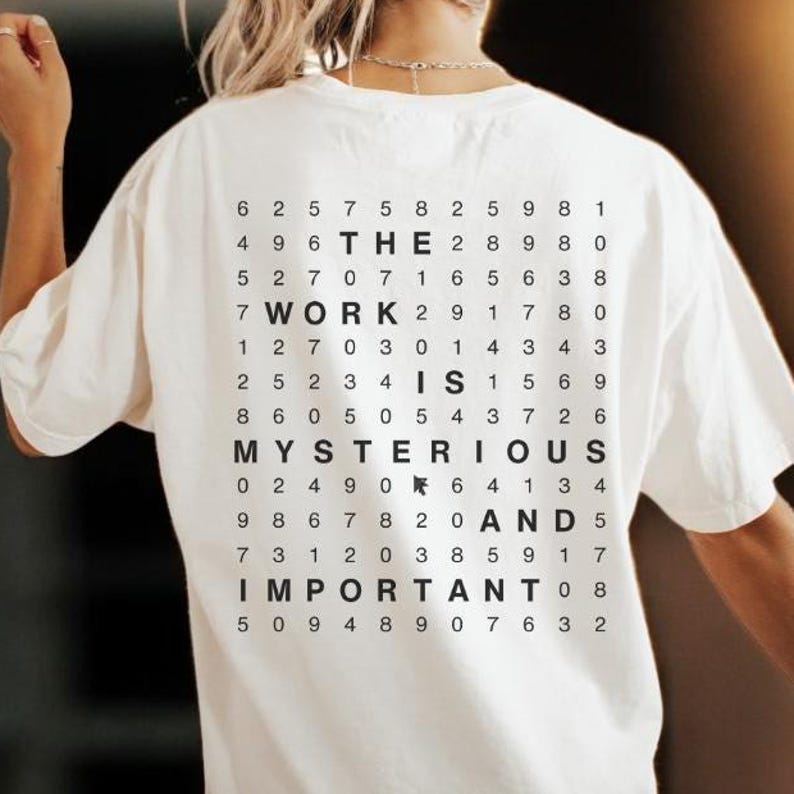 New The Work Is Mysterious And Important Shirt, Lumon Macrodata Refinement Severance Shirt, Severance Inspired T-Shirt, Severance Shirt