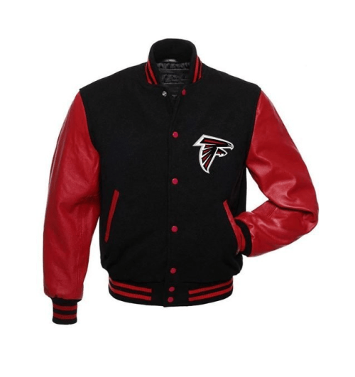 Atlanta Falcons Red Baseball Jacket For men