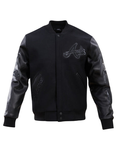 Atlanta Braves Triple Black Men's Baseball Jacket