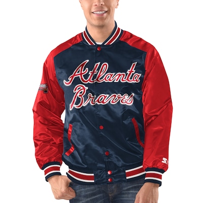 Atlanta Braves Starter Red Satin Baseball Jacket