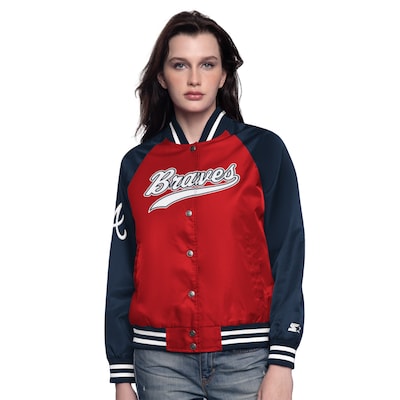 Atlanta Braves Starter Home Run Full Snap Baseball Jacket