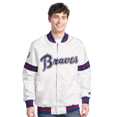 Atlanta Braves Starter Cooperstown Scout Full Snap Baseball Jacket