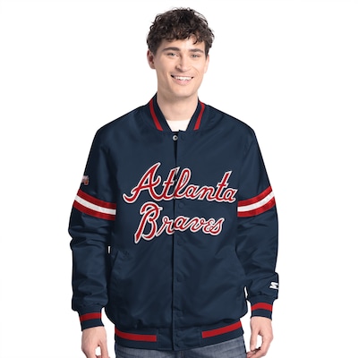 Atlanta Braves Starter Scout Full Snap Baseball Jacket