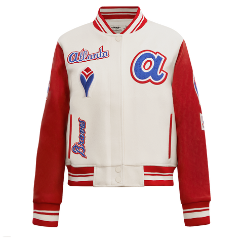 Atlanta Braves Retro Classic Rib Wool Baseball Jacket