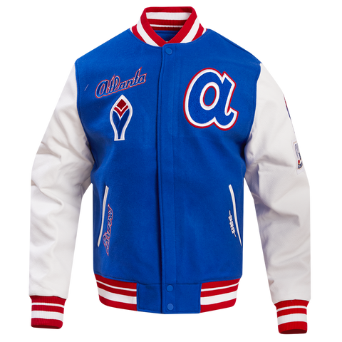 Atlanta Braves Retro Classic Rib Wool Men?? Baseball Jacket
