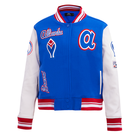 Atlanta Braves Retro Classic Rib Wool Baseball Jacket