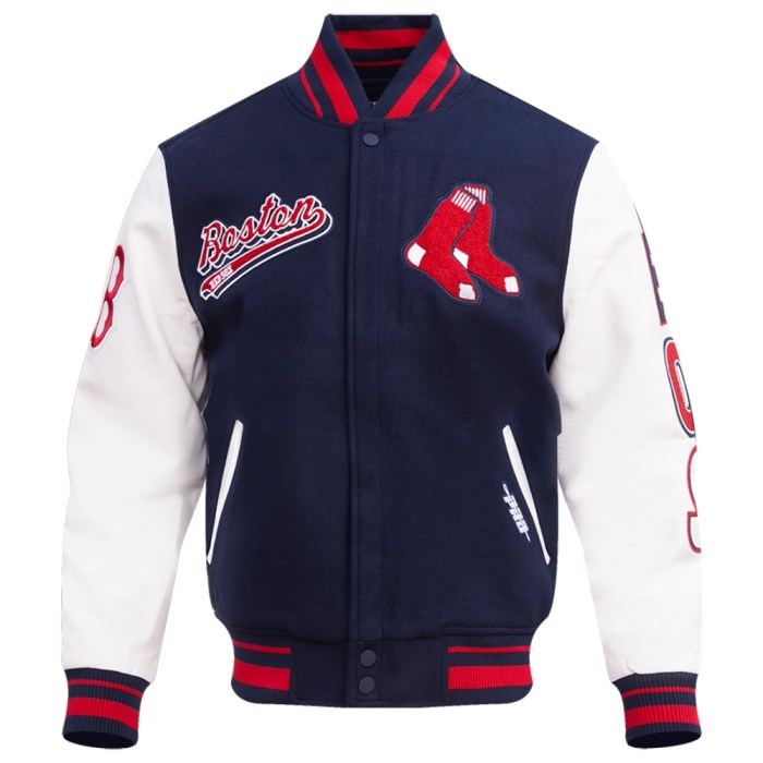Atlanta Braves Rib Knitted Wool Baseball Jacket For men Navy White