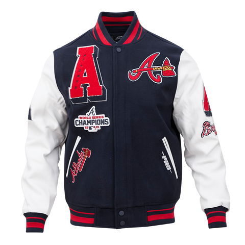 Atlanta Braves Mashup Men?? Rib Wool Baseball Jacket