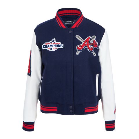 Atlanta Braves Mashup Rib Wool Baseball Jacket