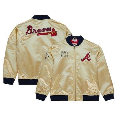Atlanta Braves Mitchell & Ness OG 2.0 Gold Bomber Jacket 