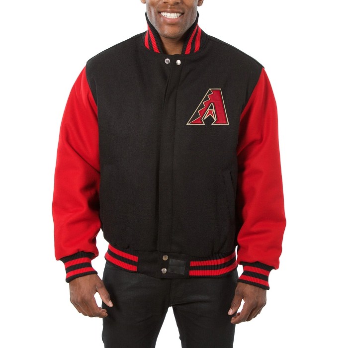 Arizona Diamondbacks Two Tone Wool Baseball Jacket